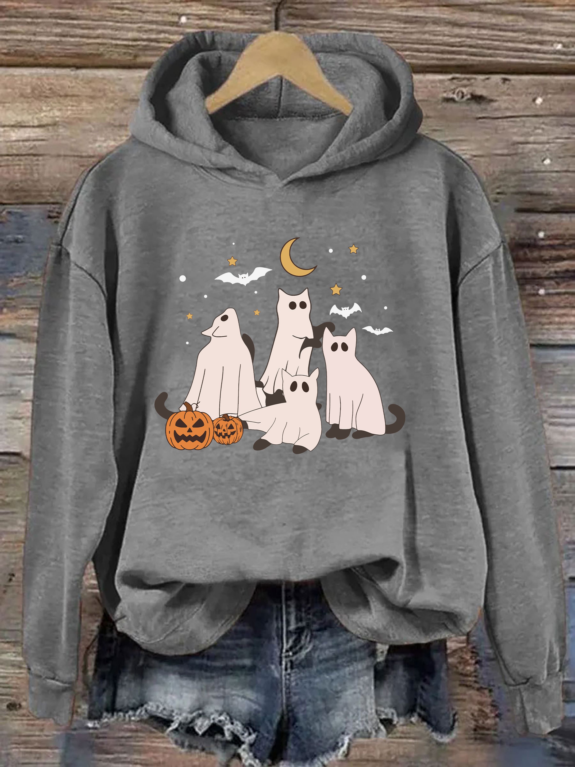 Ghost Cat Hoodie